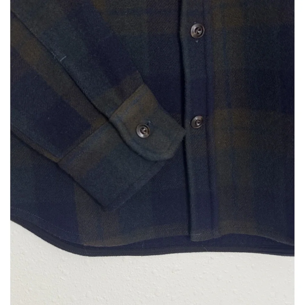 Taylor Stitch The Maritime Wool Collared Long Sleeve Button Up Shirt Jacket 38